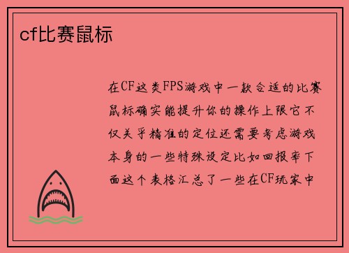 cf比赛鼠标